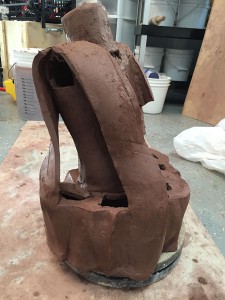 clay figurative under construction